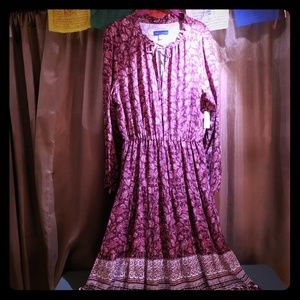 Ruffled midi dress